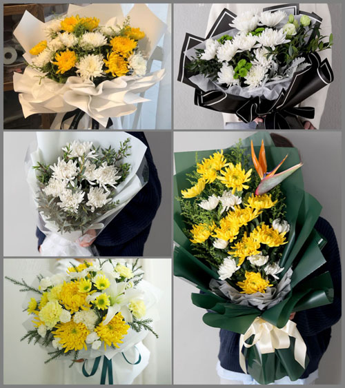 广东肇庆市广宁县南街镇黄腊村白事花束代送